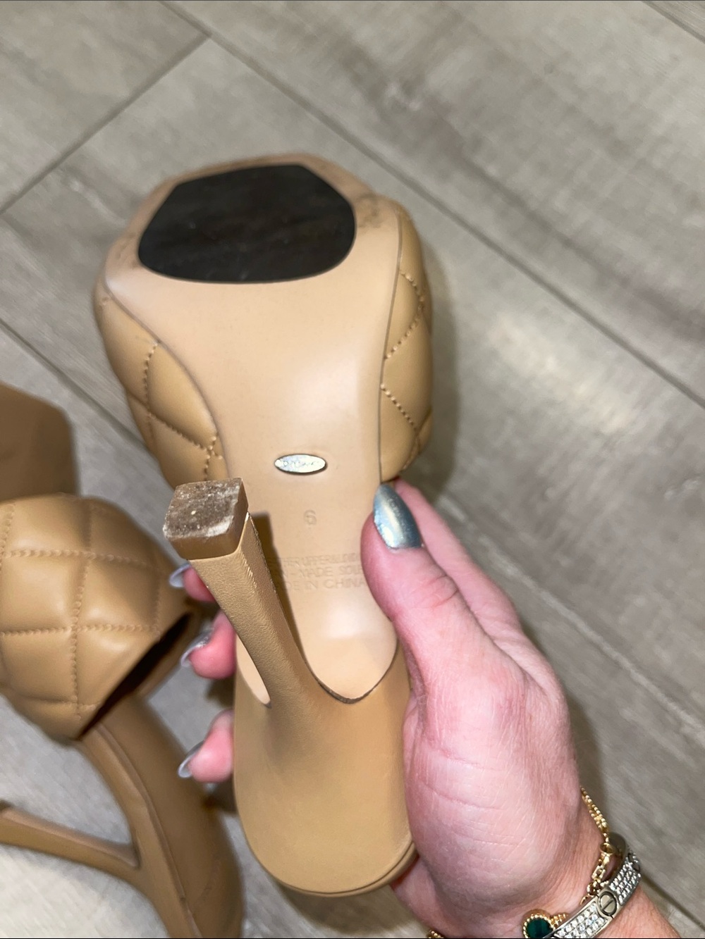 🤍👢Tony Bianco ‘Betty Mules’ Square-Toe Slide Heels in Tan size 6-Lightly used!👢🤍 - Picture 7 of 8